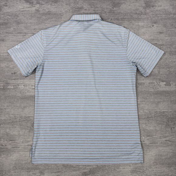 Peter Millar Summer Comfort Polo M Denton Country Club DCC Striped Blue Preppy - Picture 7 of 9